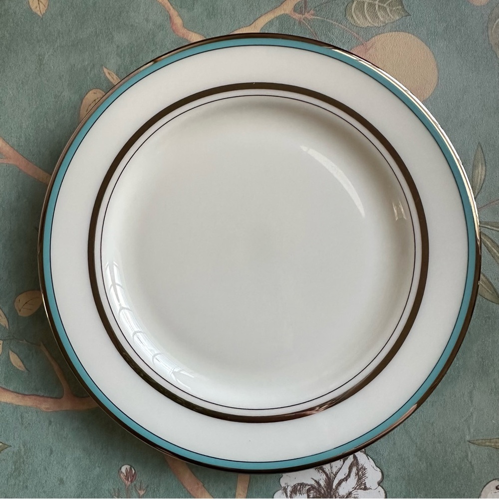 kate spade for Lenox Library Lane Aqua Bread and Butter Plate